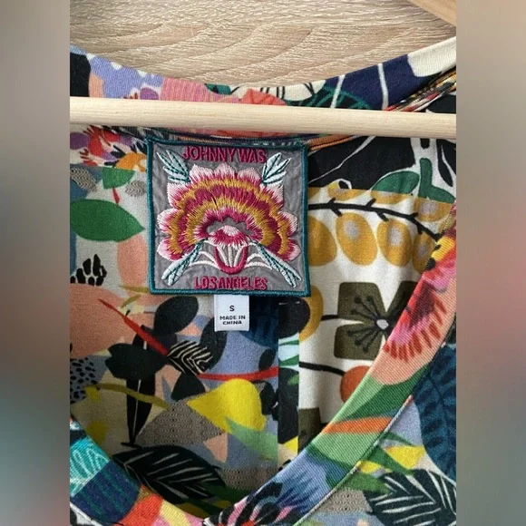 Johnny Was Dress Sz. S Pretty Fabric - Picture 3 of 6